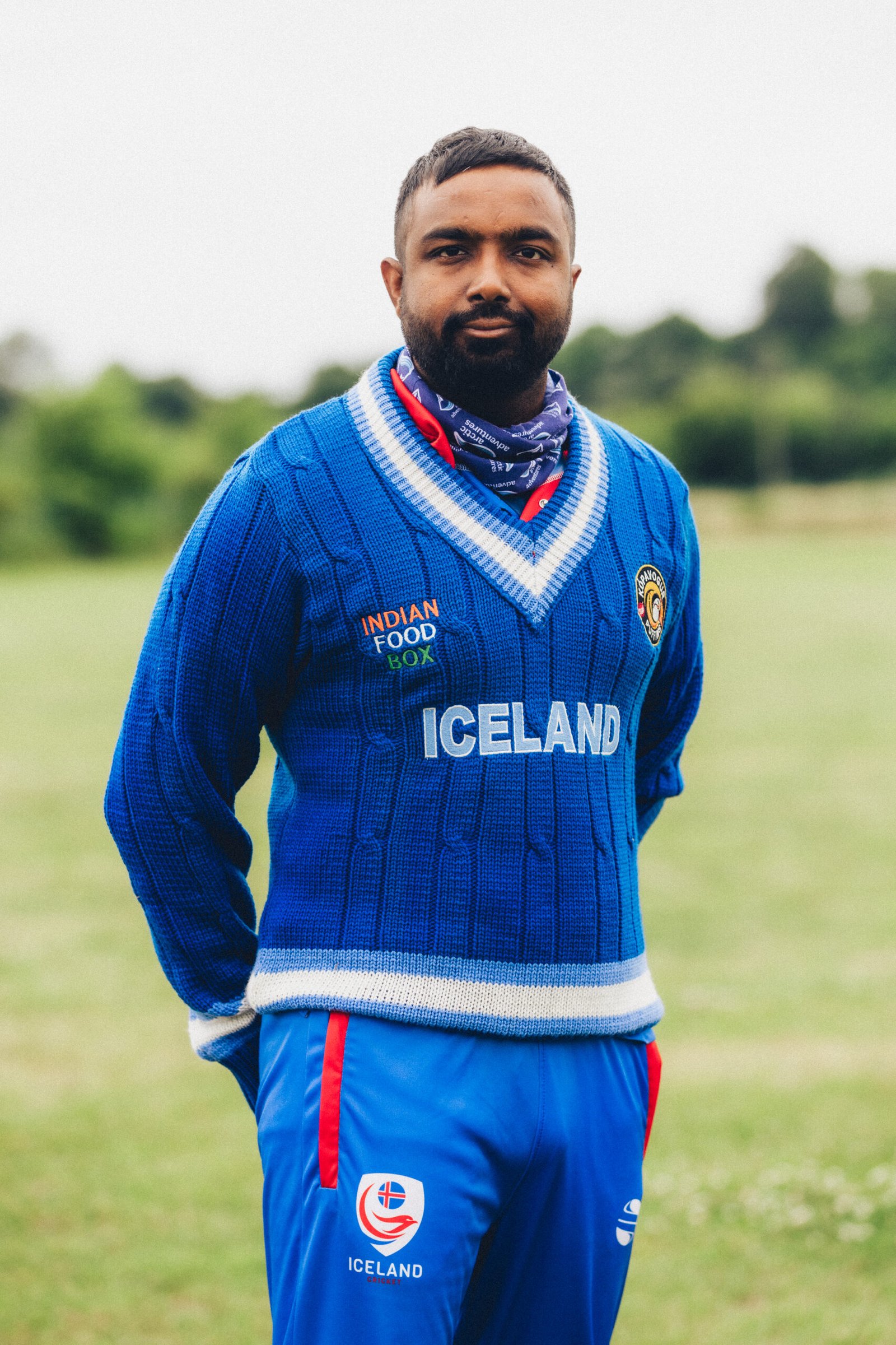 Abhishek Chauhan, India to Iceland travel guide founder, representing Iceland cricket
